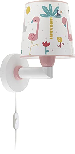 Dalber Aplique Infantil De Pared Flamingo Flamenco Animales Arcoiris Rosa