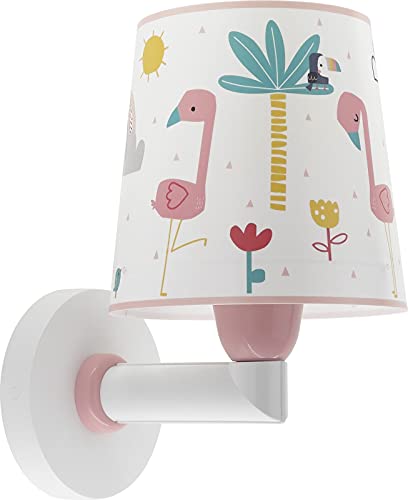 Dalber Aplique Infantil De Pared Flamingo Flamenco Animales Arcoiris Rosa