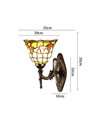 DALUXE Warm Wall Sconence en el Interior, Estilo Europeo de UVA Estilo rústico, Dormitorio mesita de Noche Mesa Sala de Estar Billar Espejo iluminación Frontal