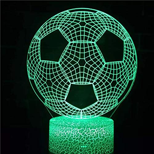 Deportes de moda baloncesto luz de neón luz visual 3D luz de noche acrílica multicolor USB, luz led regalo de decoración del hogar