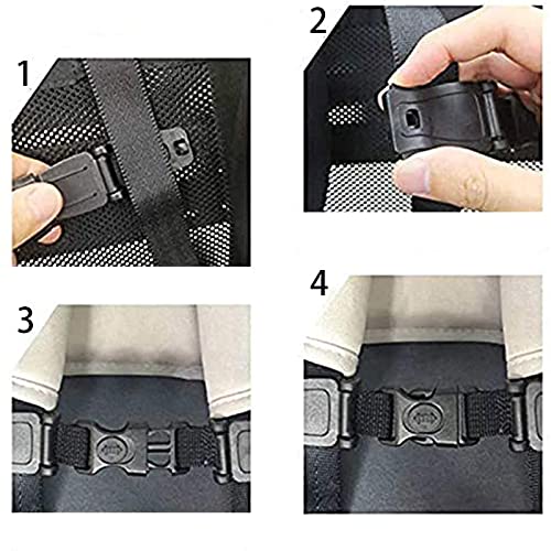 Dilightnews 2 Piezas Hebilla de Seguridad Para Niños, Clip Para Cinturón de Seguridad Para Bebé, Niños Seguridad Clip de Hebilla, Ayuda A Evitar Que Los Niños Se Quiten Los Brazos De Las Correas