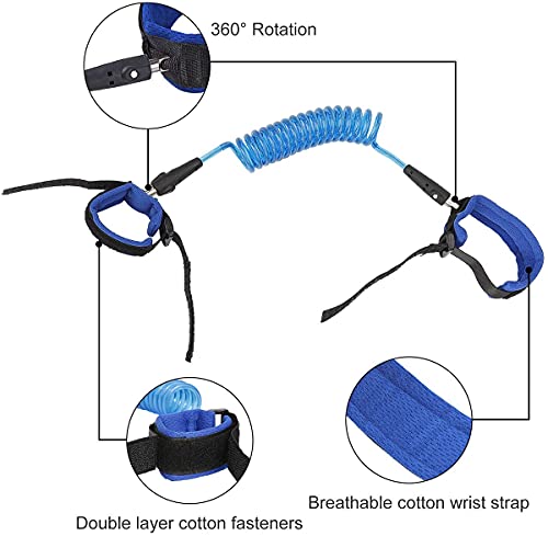 Dingzing 2PCS Arnés para Caminar de Seguridad para bebés Correa antipérdida Correa de muñeca Cuerda de tracción para niños Cinturón antipérdida para Accesorios de Seguridad para niños