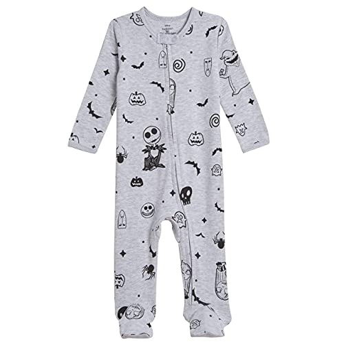 Disney Pesadilla antes de Navidad Jack Skellington paquete de 2 monos con patas, Blanco/negro, 6-9 meses