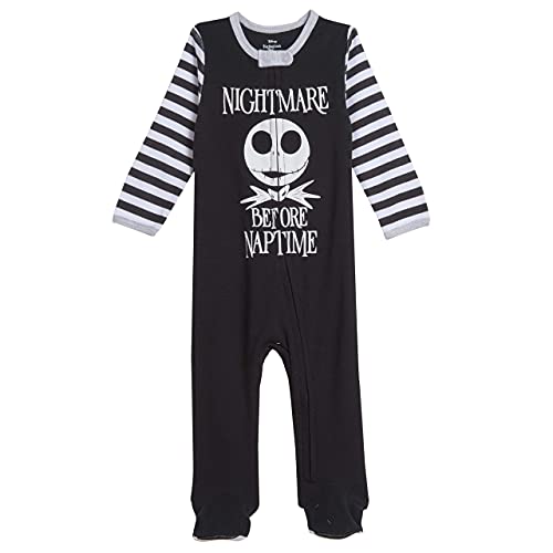 Disney Pesadilla antes de Navidad Jack Skellington paquete de 2 monos con patas, Blanco/negro, 6-9 meses