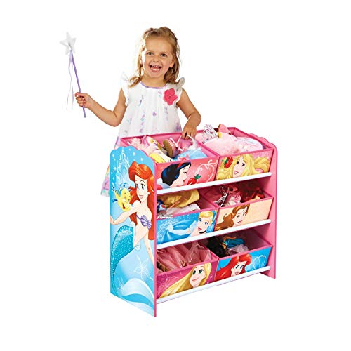 Disney Princeses - Mueble de almacenamiento para habitación infantil con 6 bandejas