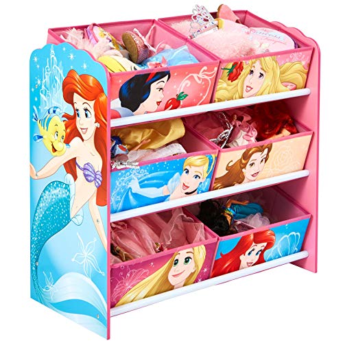 Disney Princeses - Mueble de almacenamiento para habitación infantil con 6 bandejas