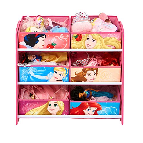 Disney Princeses - Mueble de almacenamiento para habitación infantil con 6 bandejas