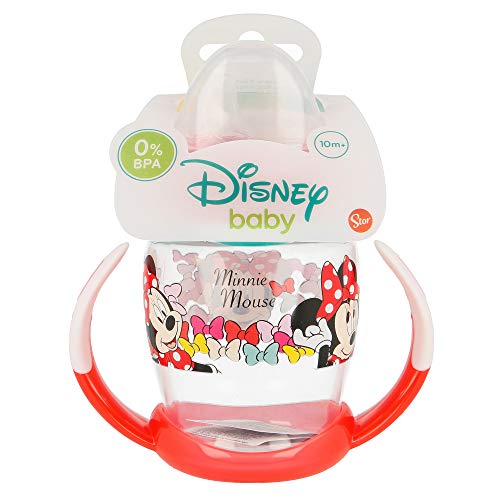 Disney ST-45326 Taza Entrenamiento 270Ml con Boquilla de Silicona, Negro