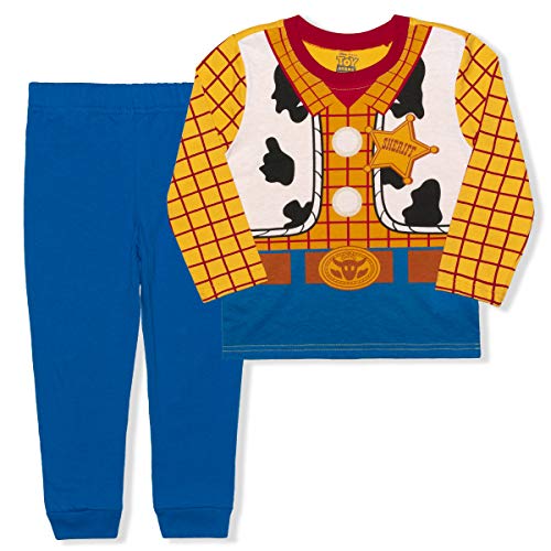 Disney Toy Story Boy's 4-Piece Woody and Buzz Lightyear Pant Sets, Size 12M Yellow