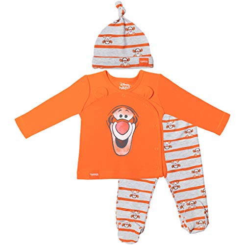 Disney Winnie The Pooh Tigger Baby Boys Costume Jacket Footed Pant Hat Set 0-3 Months