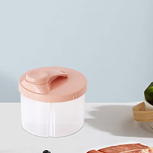 Dispensador de fórmula para bebés, contenedores de fórmula de viaje de olor no toxic, caja de polvo de leche limpiador para bebés, taza de bocadillo portátil rotativo, caja de almacenamiento de alimen