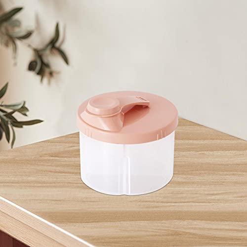 Dispensador de fórmula para bebés, contenedores de fórmula de viaje de olor no toxic, caja de polvo de leche limpiador para bebés, taza de bocadillo portátil rotativo, caja de almacenamiento de alimen