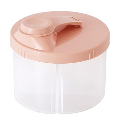 Dispensador de fórmula para bebés, contenedores de fórmula de viaje de olor no toxic, caja de polvo de leche limpiador para bebés, taza de bocadillo portátil rotativo, caja de almacenamiento de alimen