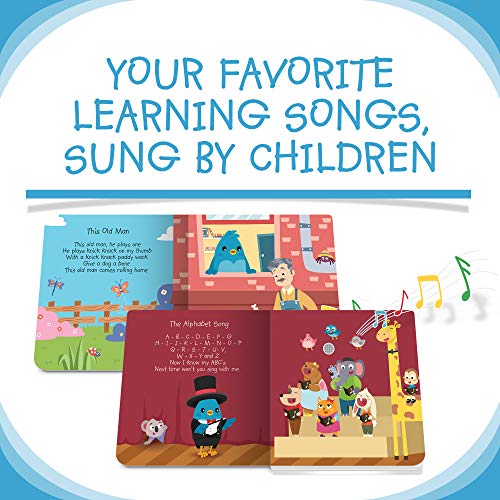 DITTY BIRD Learning Songs: Mi Primer Libro de Sonido Interactivo con 6 Canciones para Aprender inglés de Manera diviertida. Juguete Educativo para bebés y niños a Partir de 1 año.