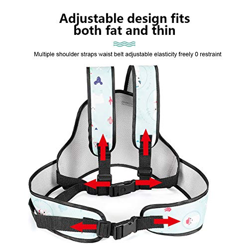 DOOK Multifunción Cinturón Seguridad para Niños Coche Eléctrico Cinturón Seguridad, Ajustable Motocicleta Montar Prueba Caída Arnés/Arnés Infantil