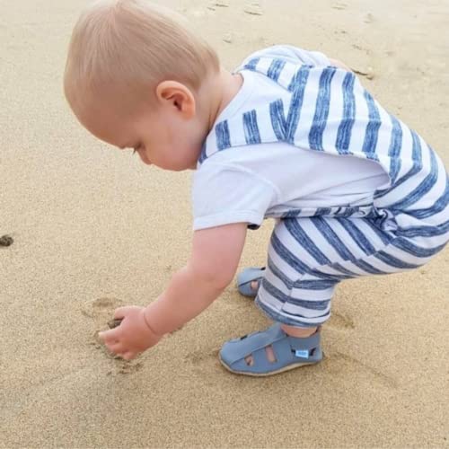 Dotty Fish Plain Sandal, Planas Unisex niños, Sandalias Grises, 3 4 años EU