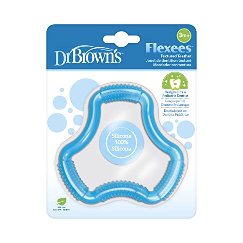 Dr. Brown's Flexees - Mordedor con forma de aro, color azul