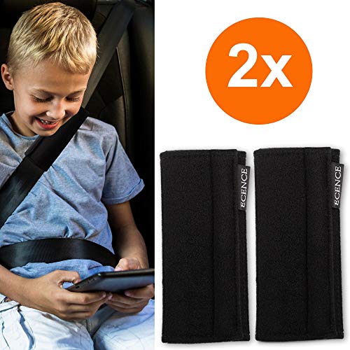 ECENCE 2x almohadillas para cinturón de seguridad de coche protección de cinturón para niños