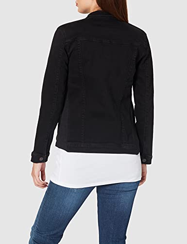 ESPRIT Maternity Jacket Denim LS Chaleco premamá, Negro (Black Dark Wash 940), 36 para Mujer