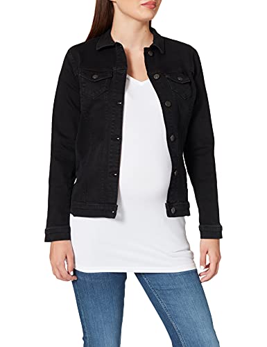 ESPRIT Maternity Jacket Denim LS Chaleco premamá, Negro (Black Dark Wash 940), 36 para Mujer