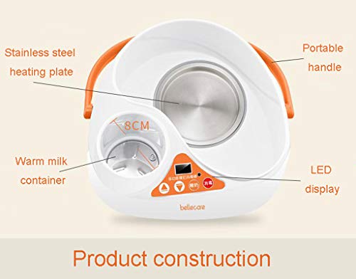Esterilizador Esterilizador de biberones 2 en 1, botella de leche caliente inteligente (Color : C)