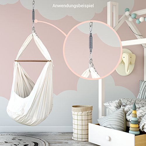 everlar® Hamaca Suspension para el Bebe I Ayuda para Dormir I Seguridad Made in EU I para un sueño rápido y Relajado y más Tranquilidad para Usted I hasta 15kg