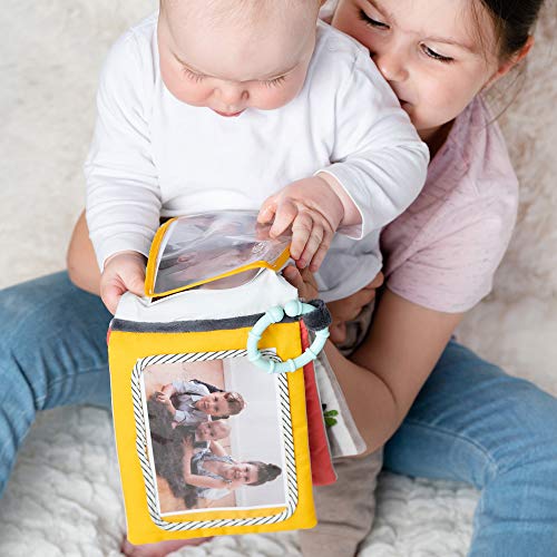 Fehn 059144 Fotolibro Loopy & Lotta, álbum de fotos para descubrir, explorar y percibir, para bebés y niños pequeños desde el nacimiento, Dimensiones: 20 x 15 cm