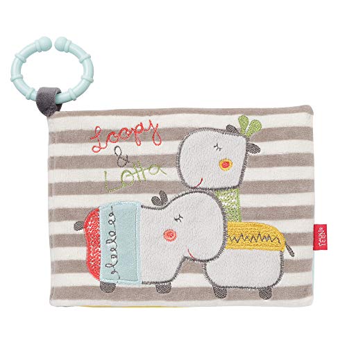 Fehn 059144 Fotolibro Loopy & Lotta, álbum de fotos para descubrir, explorar y percibir, para bebés y niños pequeños desde el nacimiento, Dimensiones: 20 x 15 cm