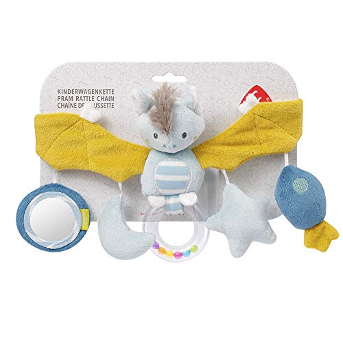 Fehn 065114 - Cadena de murciélago para cochecito de bebé, cadena móvil con simpáticas figuras para bebés y niños pequeños a partir de 0 meses, longitud: 48 cm