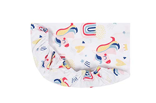 FlyIdeas Juego 3 Pza para Capazo de Bebe Carro y Cochecito 75x35 cm | 2 Sábanas Bajeras + 1 Protector Colchon Impermeable | 100% Algodòn Cert. Oeko-Tex