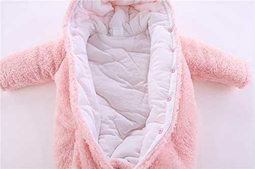 Foxler Traje De Nieve De Una Pieza Para Niños Mamelucos Bebe Niña Invierno Cálido Abrigo con Capucha Niño Ropa Bebe Recien Nacido Niño Primera Puesta Pelele de Nieve Niños Mono Niñas FOXLER1123OX04R