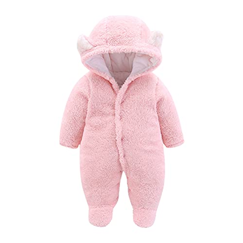 Foxler Traje De Nieve De Una Pieza Para Niños Mamelucos Bebe Niña Invierno Cálido Abrigo con Capucha Niño Ropa Bebe Recien Nacido Niño Primera Puesta Pelele de Nieve Niños Mono Niñas FOXLER1123OX04R