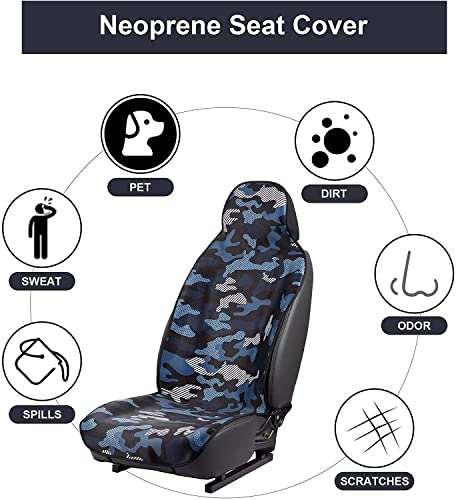 Funda Asiento Coche Surf, Protector de Asiento de Neopreno, Resistente al Agua, Cubierta de Asiento Delantero Universal, con 6 Ganchos, Taller, automóvil, Gimnasio, Playa,(136*47CM) 1 Paquete