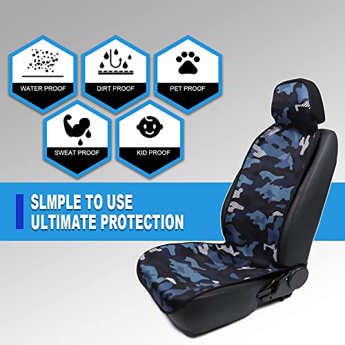 Funda Asiento Coche Surf, Protector de Asiento de Neopreno, Resistente al Agua, Cubierta de Asiento Delantero Universal, con 6 Ganchos, Taller, automóvil, Gimnasio, Playa,(136*47CM) 1 Paquete