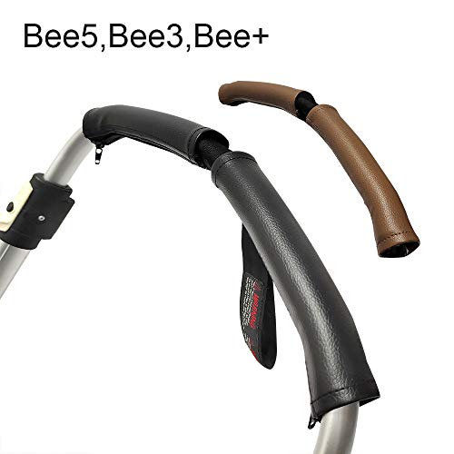 Fundas para manillar de cochecito para Baguboo Bee3, Bee 5, accesorios para reposabrazos de carro de bebé (negro)