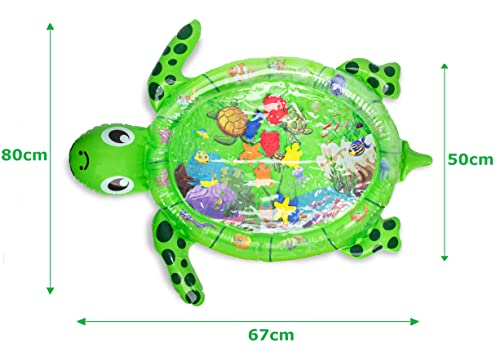 Funky Planet Esterilla inflable para juegos de agua para bebés y niños pequeños, centro de actividades divertido para jugar. Inflatable Water Play Mat