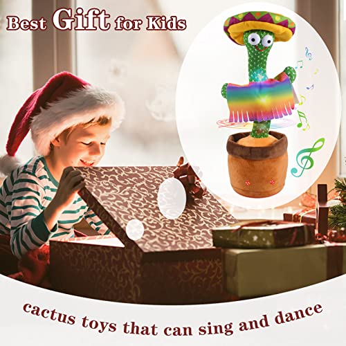 Funmo Juguete de Cactus de Baile, Cactus Bailarin Bebe con 120 Canciones, Juguete Cactus Habla Repite lo Que Dices, Interesantes Juguetes Educativos de Educación Temprana