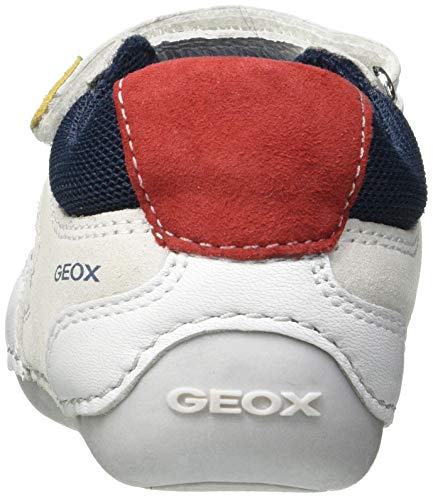 Geox B Tutim A B15, Zapatillas Bebé-Niños, White, 18 EU