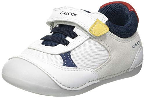 Geox B Tutim A B15, Zapatillas Bebé-Niños, White, 18 EU