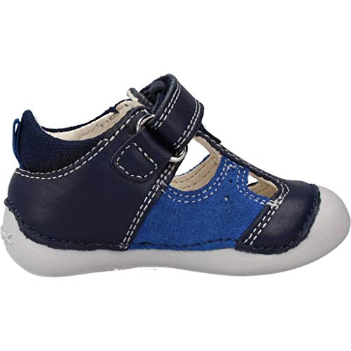 Geox B TUTIM A, Sandalias de Punta Descubierta Bebé-Niños, Azul (Navy/Royal C4226), 18 EU