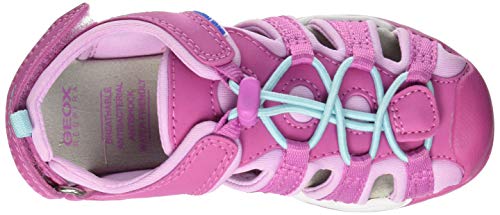 Geox J Borealis Girl B, Fisherman Sandal Bebé-Niños, Rosa Fucsia, 26 EU