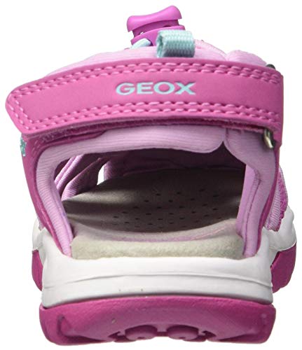 Geox J Borealis Girl B, Fisherman Sandal Bebé-Niños, Rosa Fucsia, 26 EU