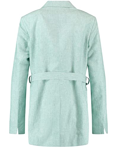 Gerry Weber 730016-31336 Chaqueta de Manga Larga, Grün/Ecru/Weiss Gemustert, 36 para Mujer