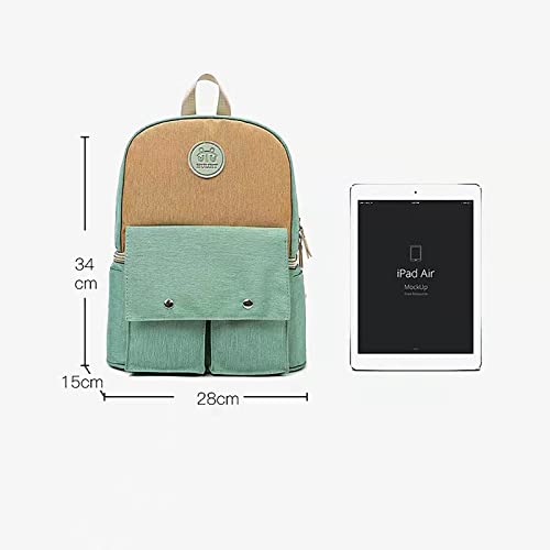 GLXZYX Nueva Bolsa De Leche Trasera, Bolsa De Mamá, Preservación De La Leche Materna, Bolsa De Hielo, Mochila Plegable para Pañales, Mochila De Moda para Pañales(Color:Verde)