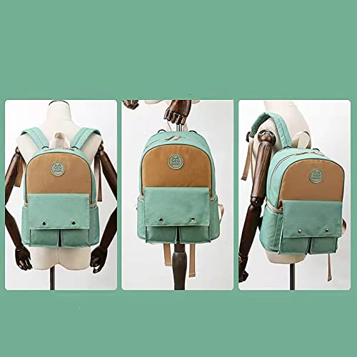 GLXZYX Nueva Bolsa De Leche Trasera, Bolsa De Mamá, Preservación De La Leche Materna, Bolsa De Hielo, Mochila Plegable para Pañales, Mochila De Moda para Pañales(Color:Verde)