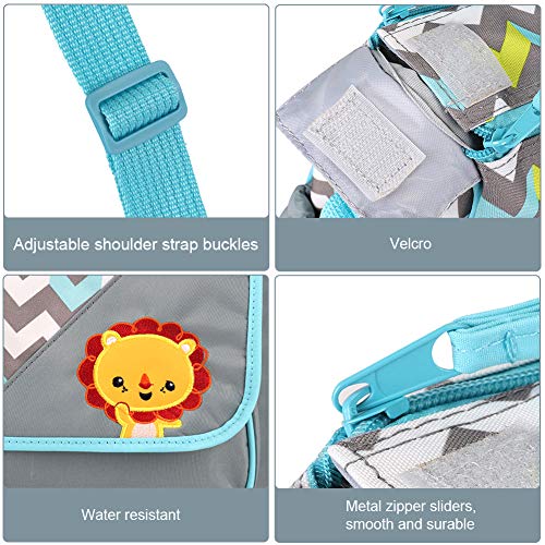 HALOVIE Set 5 kits Bolsa de Mama para Bebe Biberon Cambiador de Pañales Bolsa Hospital Maternidad Bolso Bebé para Viaje Carro Carrito Biberón Colchoneta Comida Pañal con Gran Capacidad Viaje