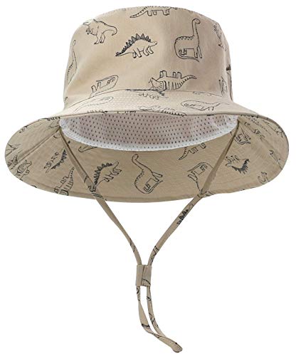 Happy Cherry - Bebé Sombrero de Pescador Verano Anti UV 50+ Gorra de Sol Niño Niña Protección Solar para Playa Vacaciones Ocio Viaje Gorro de Pescador con ala Ancha Bucket Hat - 2-3 Años