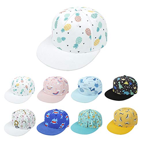 Happy Cherry - Gorro de Sol Bebé Niño Niña para Playa Viaje al Aire Libre Sombrero de Béisbol con Visera Verano Protección UV Gorra Deportiva para Tenis Fútbol Golf - 4-8 Años