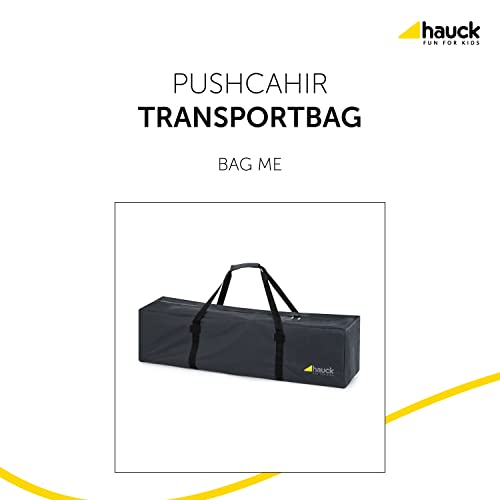 Hauck Bag Me - Bolsa de transporte para sillas de paseo, 115 x 31 x 31 cm, repelente de suciedad y liquidos, materiales resistentes, bolsa protectora para el coche y el avion, bolsa con asas, gris