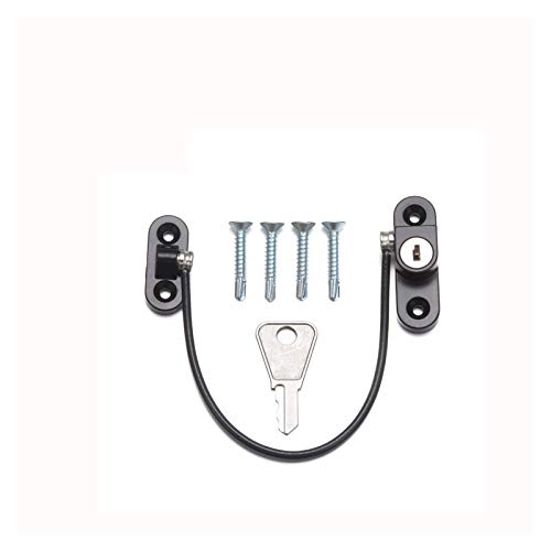 HJUIK candado Catch 1PC Ventana Bloqueo Cable Restrictor Niño Bebé Seguridad Seguridad Puerta De Alambre Principal Ventana De Cable Cerradura Puerta Restrictor Al por Mayor De Bloqueo Seguridad